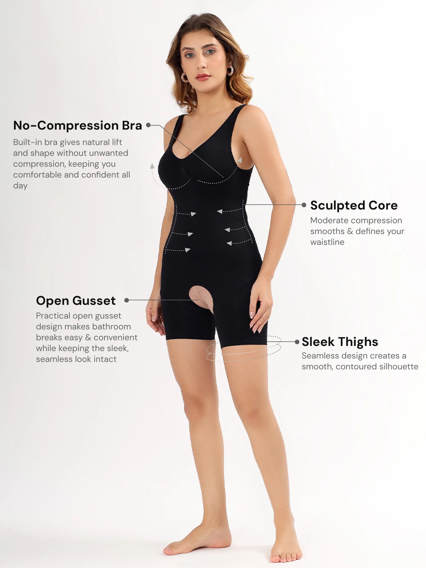 BoldShape™ PowerSculpt Mid Thigh Bodysuit